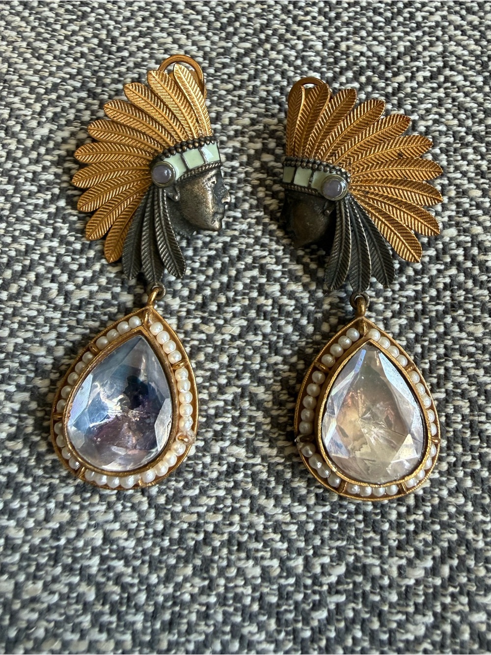 Extremely Rare Tribal Statement Earrings